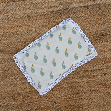 Fish Print – Mustard Seed Pillow (0–18M)