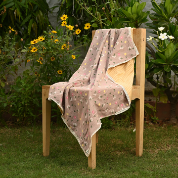 Dohar – Beige Flower Print