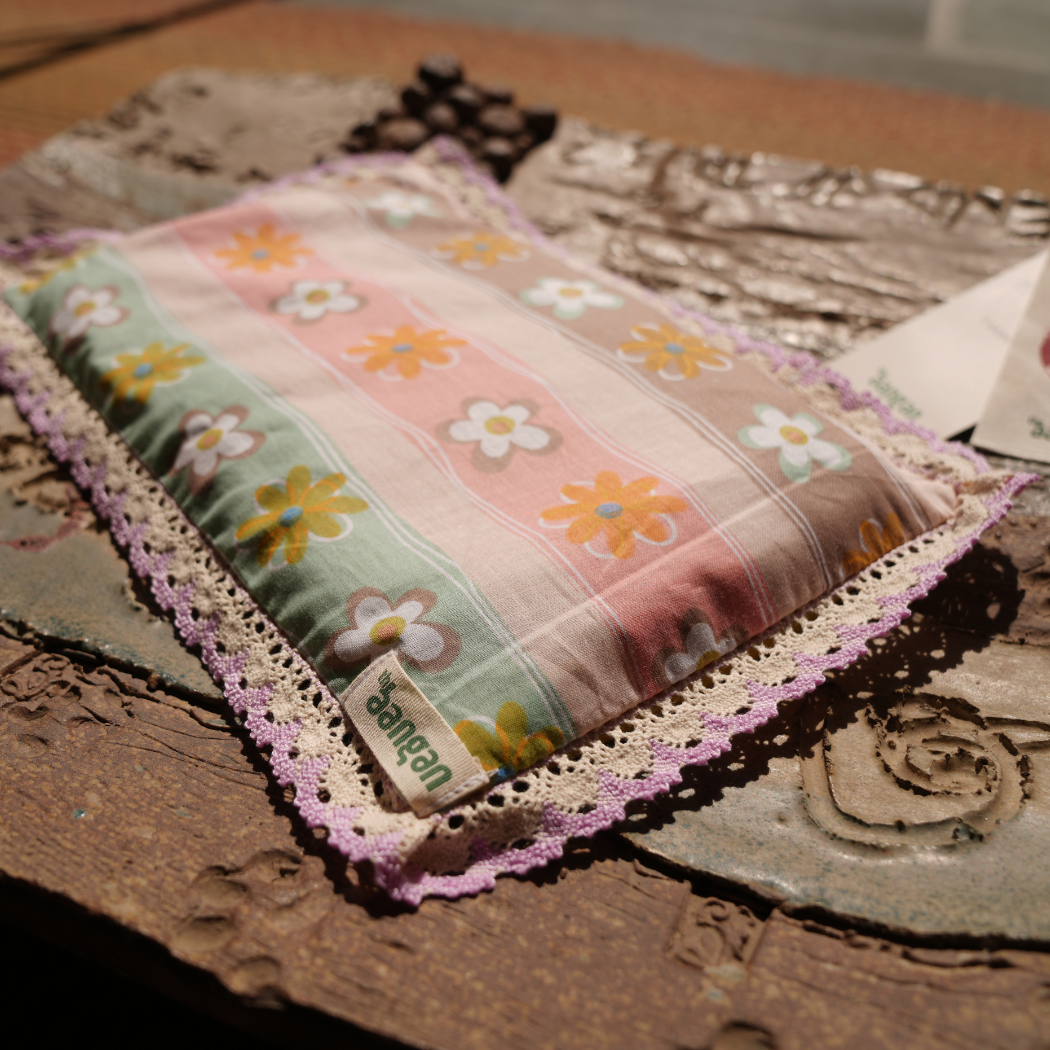 Mustard Seed Pillow – Multi-Colour Flower Print