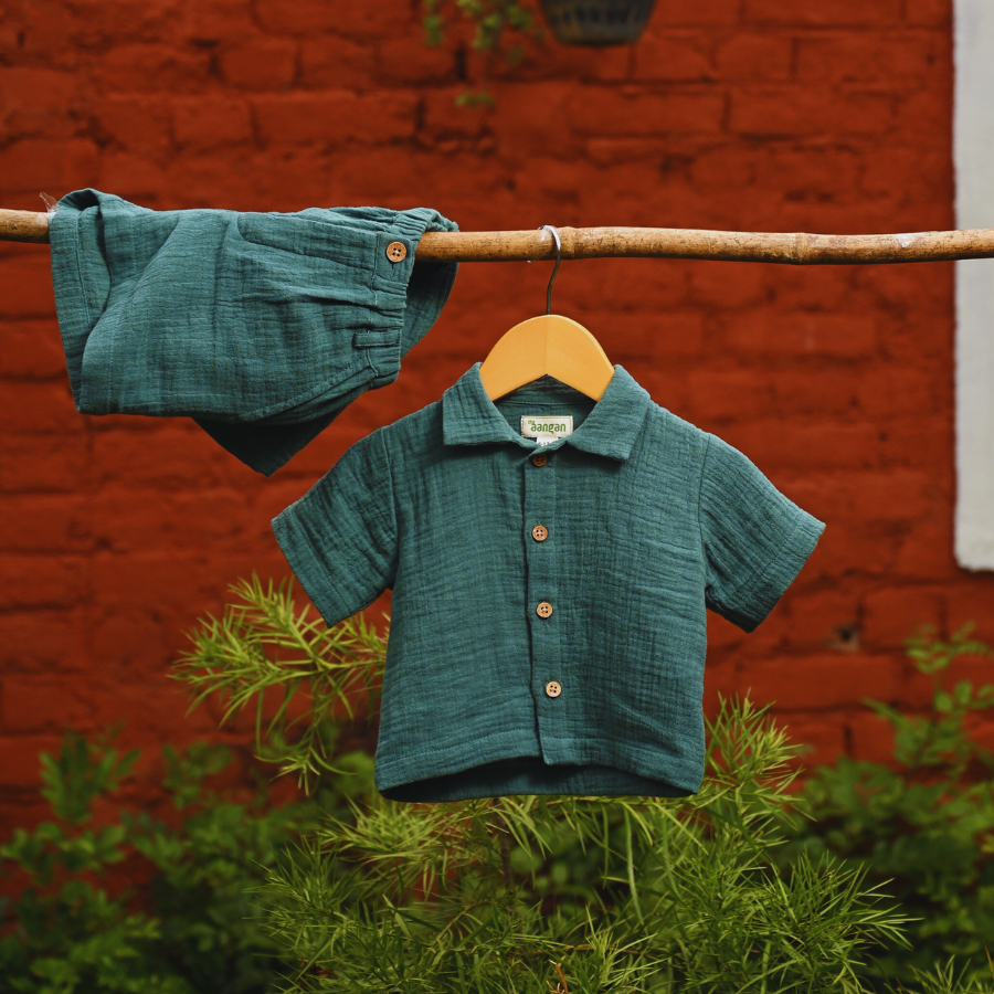 Harit Van– Boys Co-ord Set (100% Cotton Muslin)
