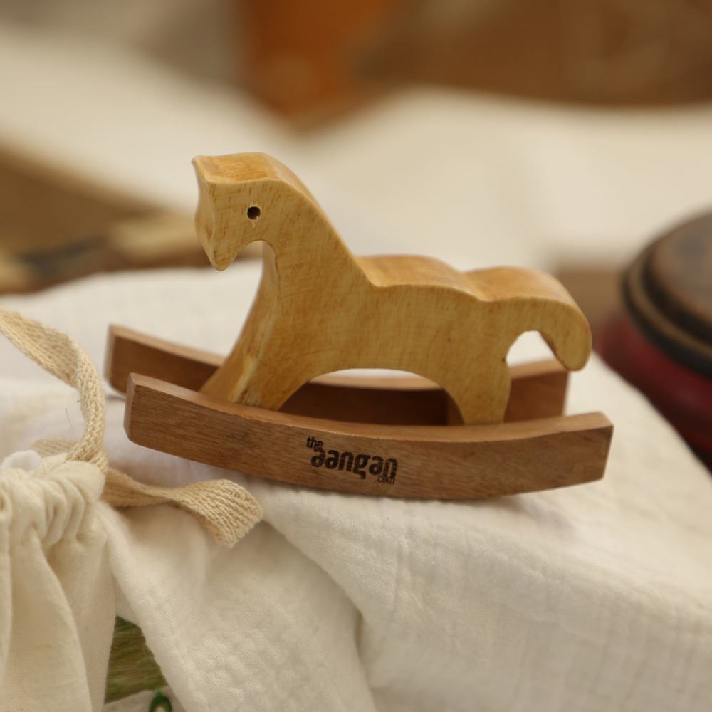 Set of 5 Neem Wood toys - Hand Painted