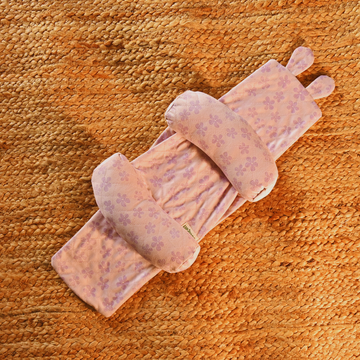 Lilac Flower Adjustable Baby Neck Support Pillow