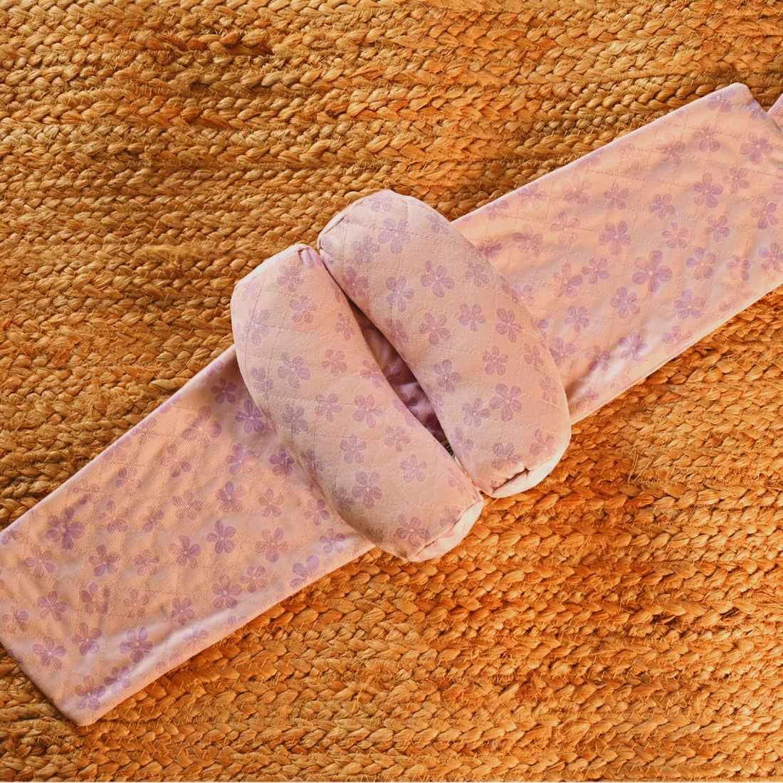 Lilac Flower Adjustable Baby Neck Support Pillow