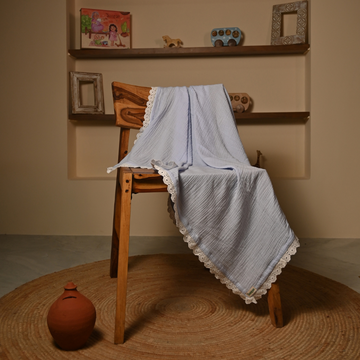 Blue Swaddle - The Aangan Classic