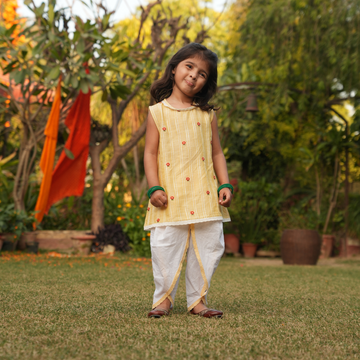 Rajnigandha Phool Kurta set for Girls