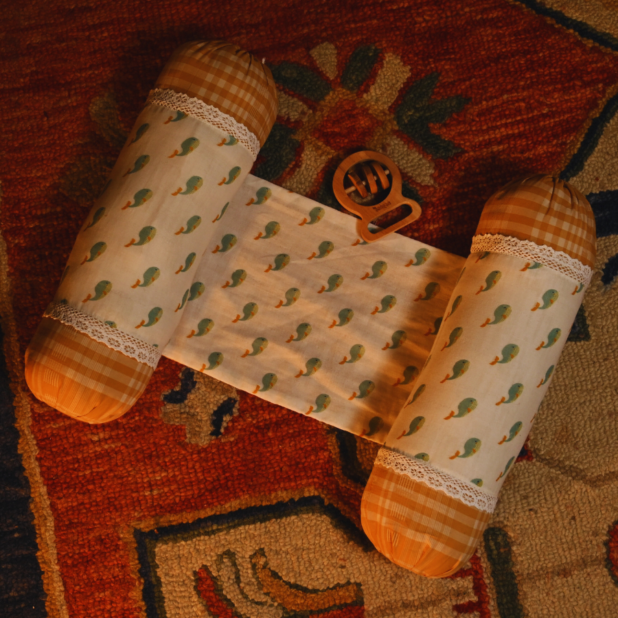 Whale Print with Mustard Checks – Complete Sleep Solution