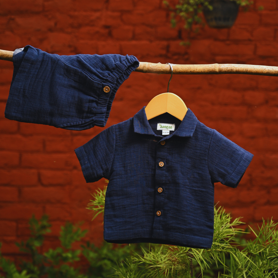 Neel – Boys Co-ord Set (100% Cotton Muslin)