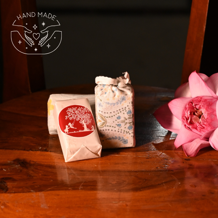 Almond Handmade Baby Soap – Moisturizing with Orange & Geranium for Babies (75 gms)