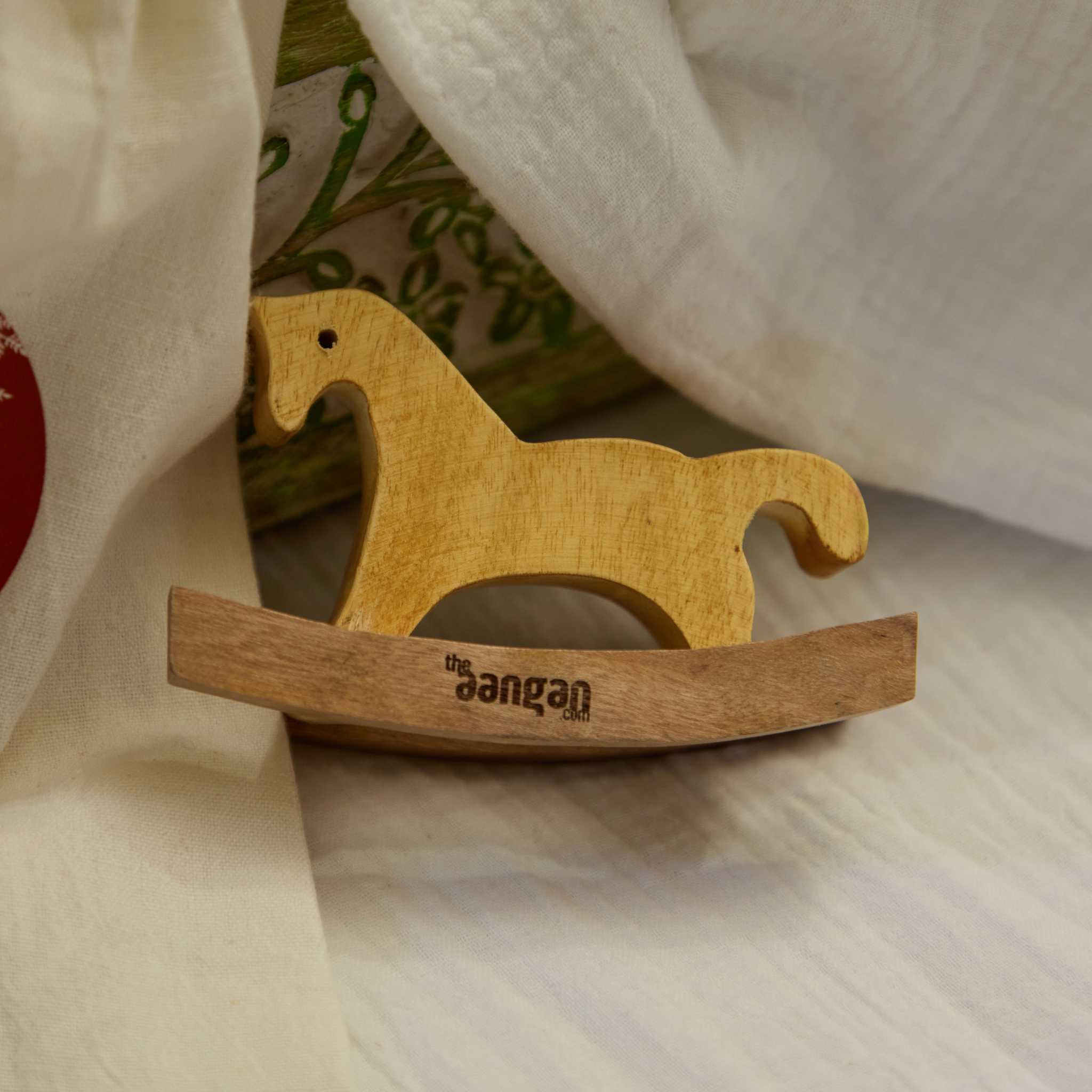 Handmade Neem Wood Horse Toy