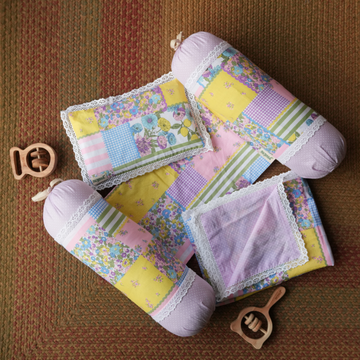 Lilac Polka & Multi Print Complete Sleep Solution Set