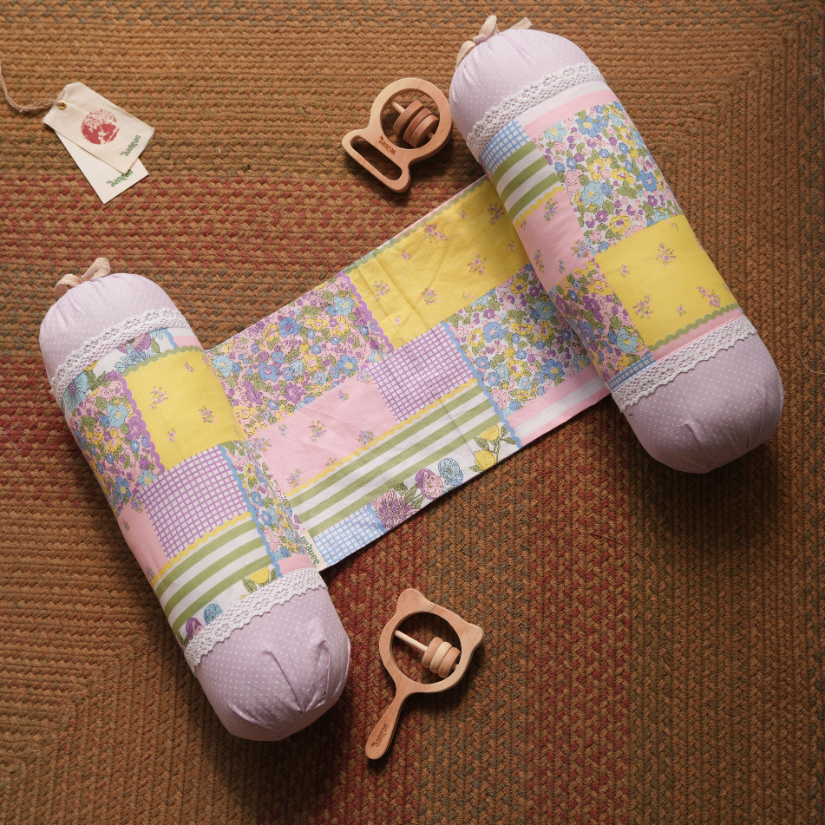 Lilac Polka & Multi Print Complete Sleep Solution Set