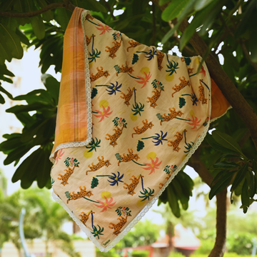 Organic Muslin Baby Dohar - Jungle Book (0-12M)