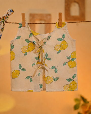 Nimbu Paani Jhabla Set - 100% Cotton