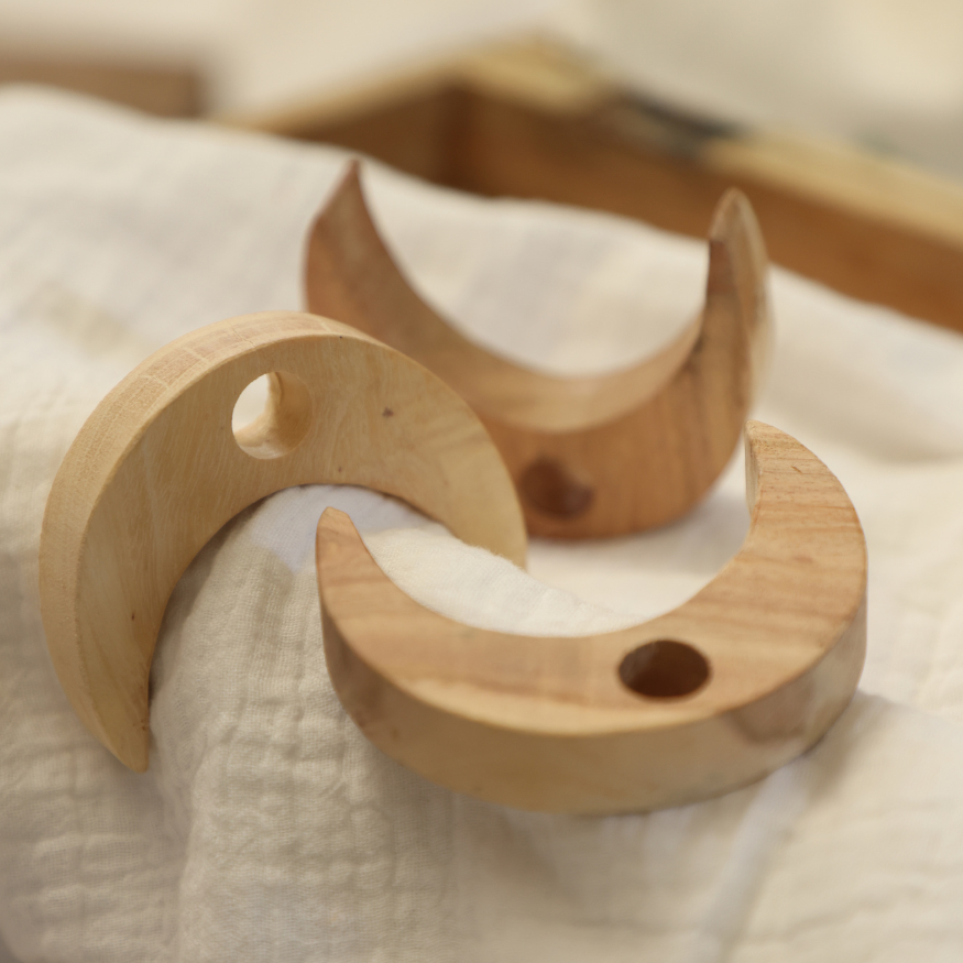 Neem Wood Moon Shaped Teether