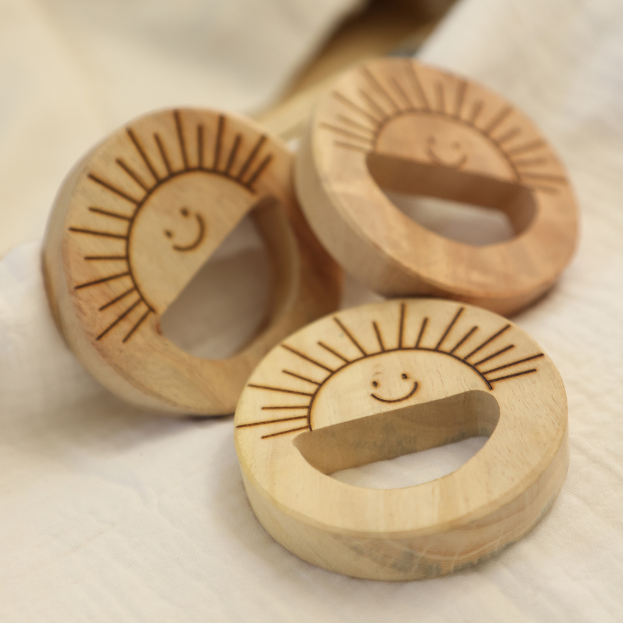 Neem Wood Sun Shaped Teether