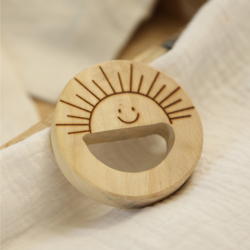 Neem Wood Sun Shaped Teether