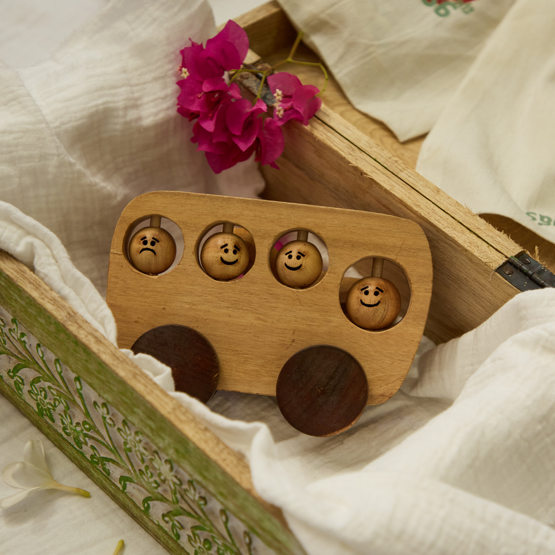 Eco-Friendly Wooden Baby Car Toy for Babies - Sturdy & Safe